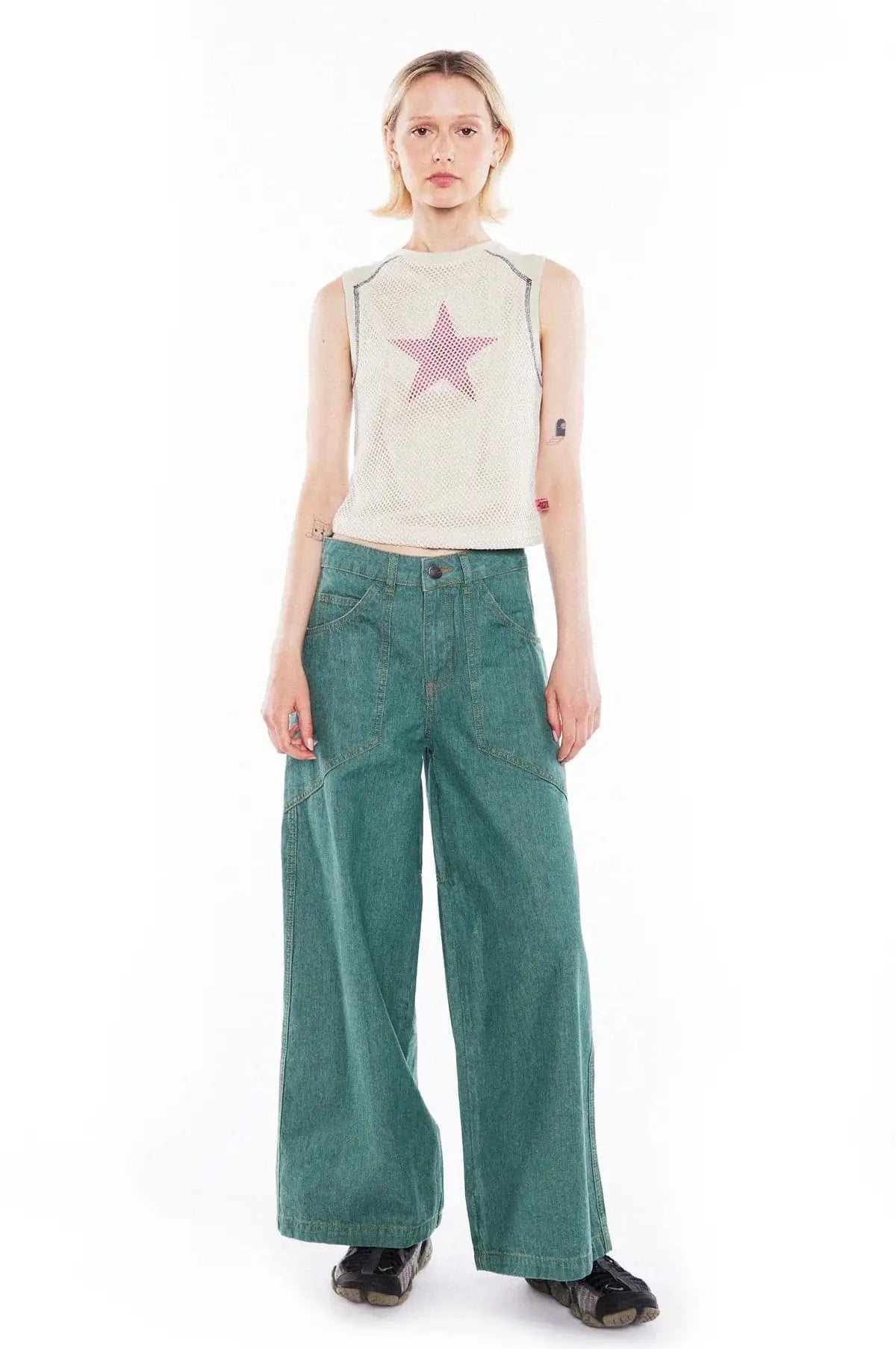 Basic Pleasure Mode Hayley Star Tank Top Tank Top by Basic Pleasure Mode as seen on celebrities