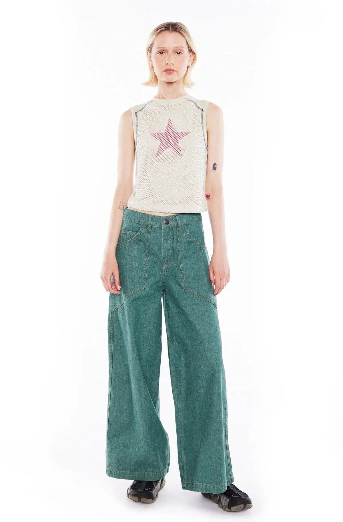 Basic Pleasure Mode Hayley Star Tank Top Tank Top by Basic Pleasure Mode as seen on celebrities