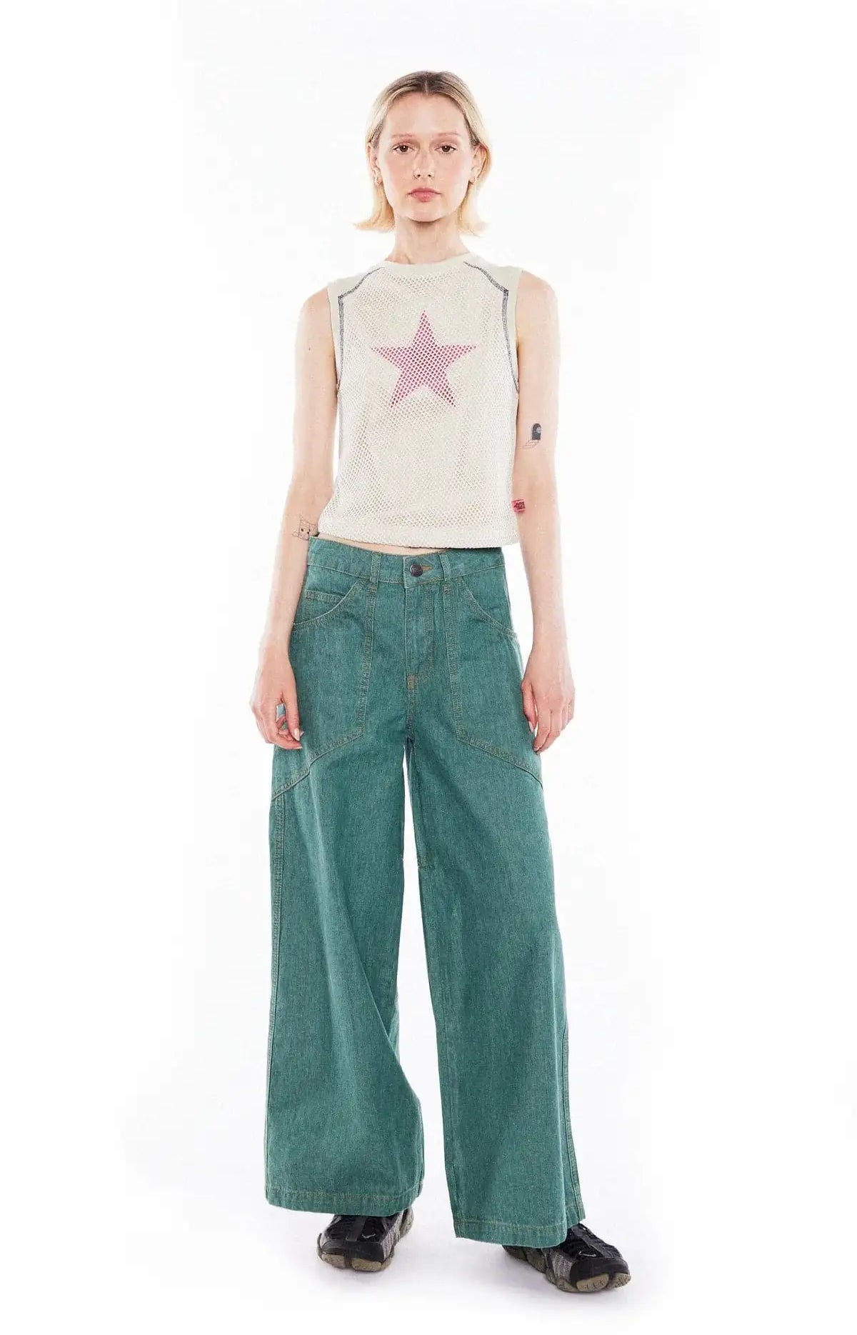 Basic Pleasure Mode Hayley Star Tank Top Tank Top by Basic Pleasure Mode as seen on celebrities