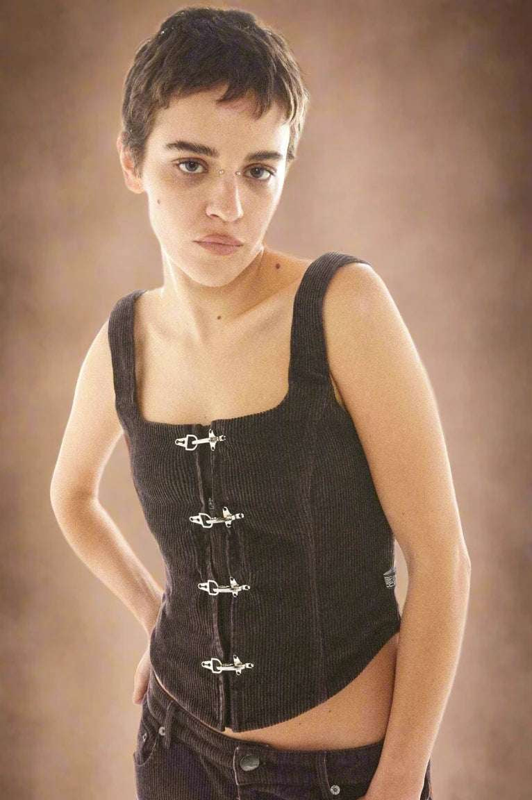 Basic Pleasure Mode Hot Chocolate Corset Top Corset by Basic Pleasure Mode as seen on celebrities