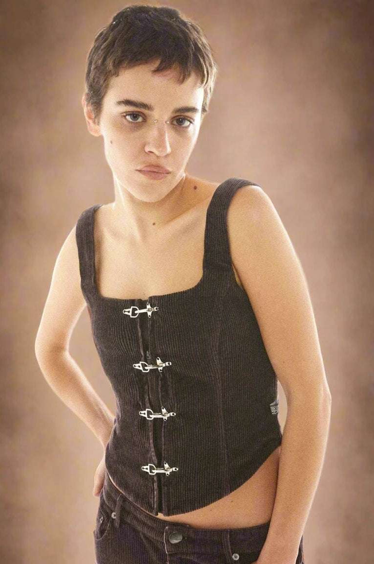 Basic Pleasure Mode Hot Chocolate Corset Top Corset by Basic Pleasure Mode as seen on celebrities