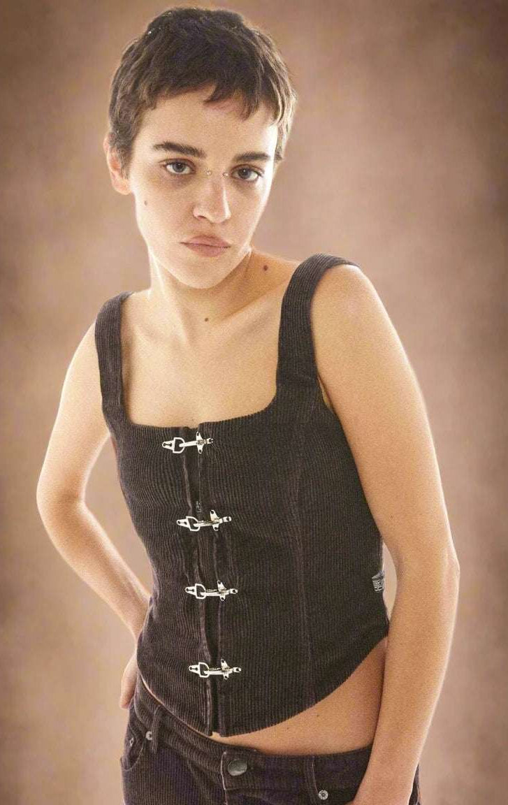 Basic Pleasure Mode Hot Chocolate Corset Top Corset by Basic Pleasure Mode as seen on celebrities