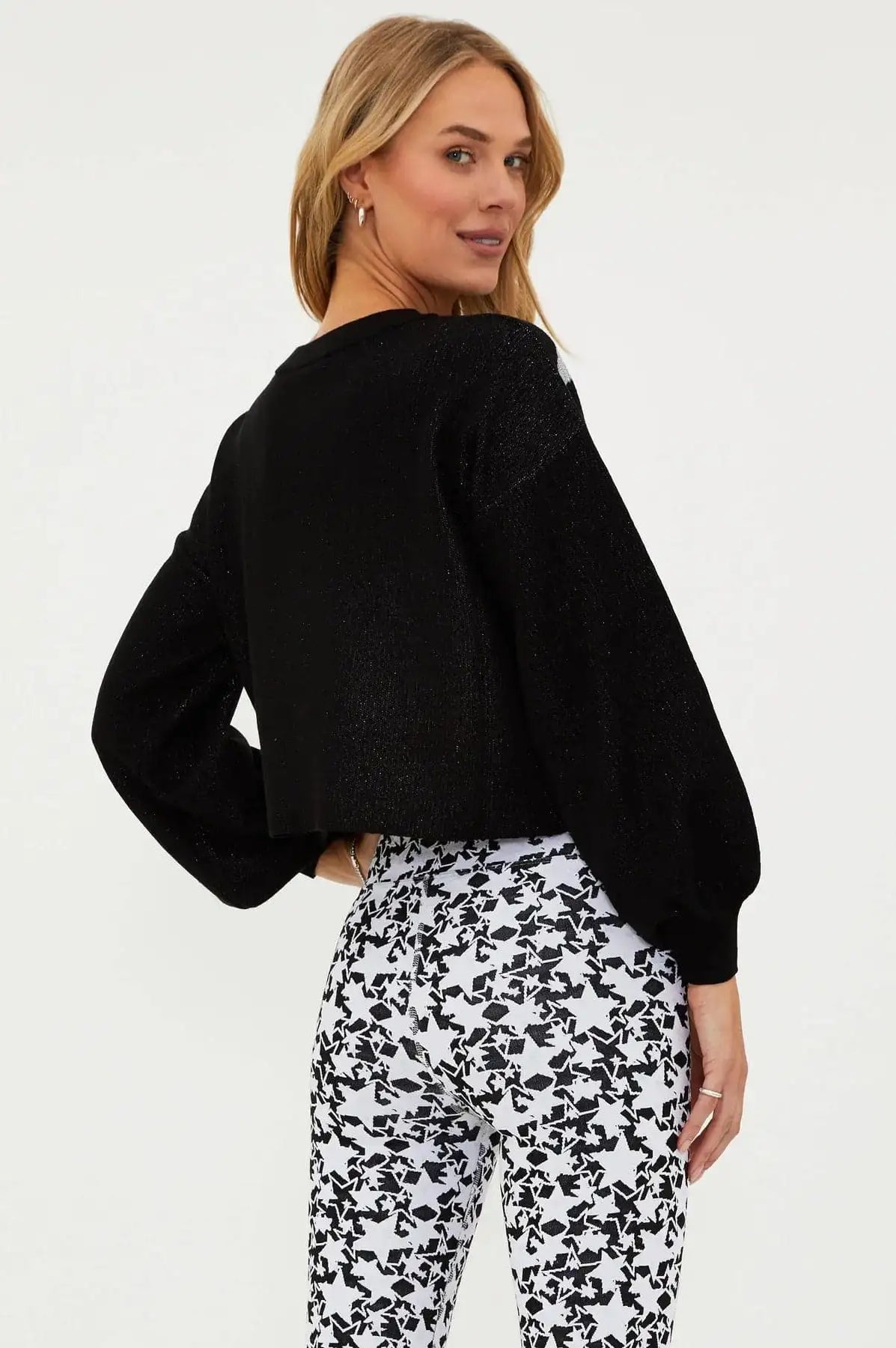 Beach Riot Ava Silver Star Sweater as seen on Malin Andersson Sweater by Beach Riot as seen on celebrities