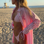 Beach Riot Cassidy Prism Pink Blouse Shirt by Beach Riot as seen on celebrities