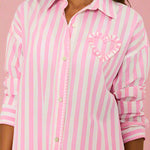 Beach Riot Cassidy Prism Pink Blouse Shirt by Beach Riot as seen on celebrities