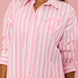 Beach Riot Cassidy Prism Pink Blouse Shirt by Beach Riot as seen on celebrities