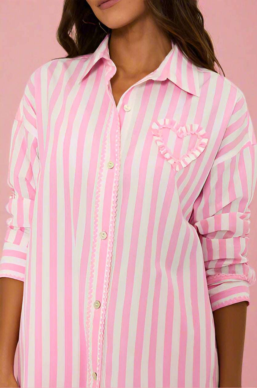 Beach Riot Cassidy Prism Pink Blouse Shirt by Beach Riot as seen on celebrities
