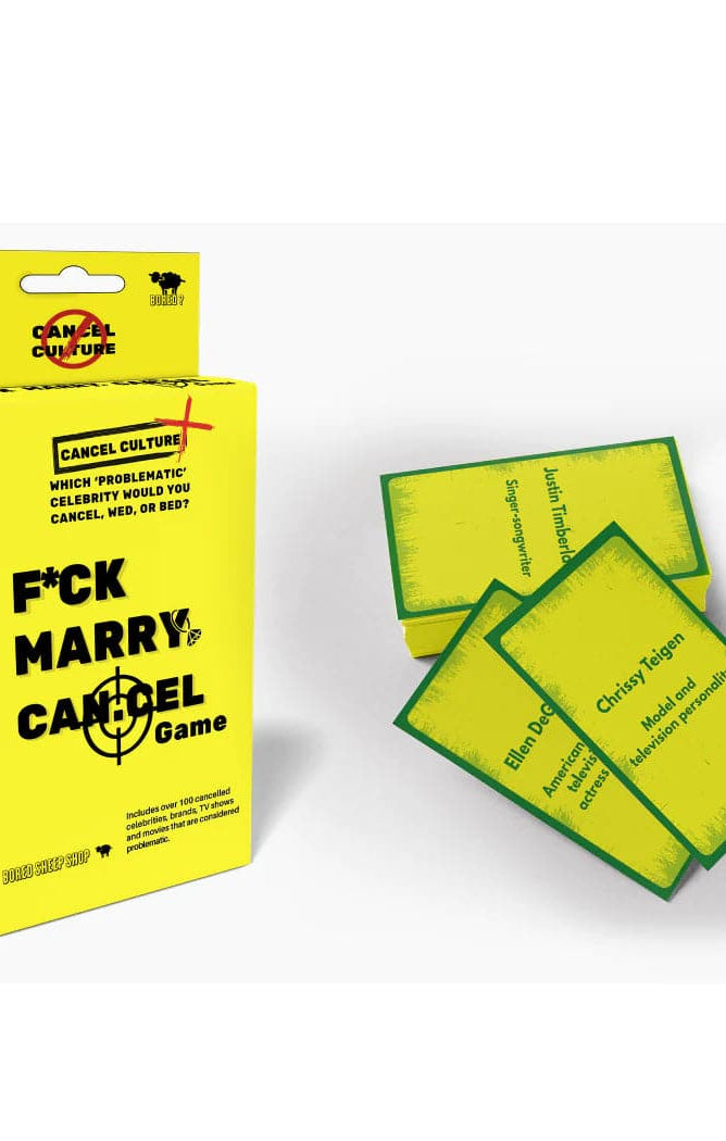 Bored Sheep F**K Marry Cancel Game Game by Bored Sheep as seen on celebrities