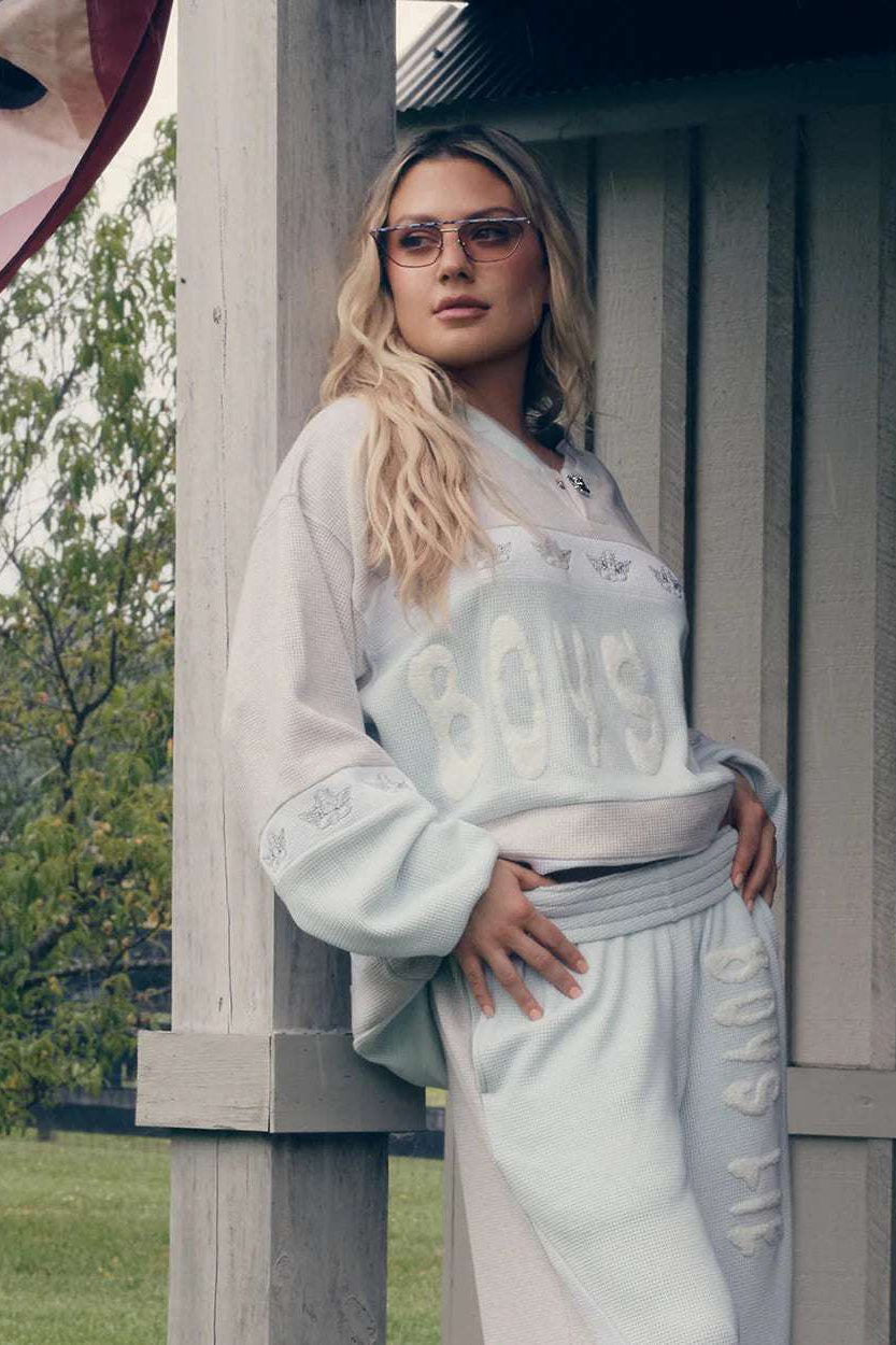 Boys Lie Blue Private School Rider Crewneck