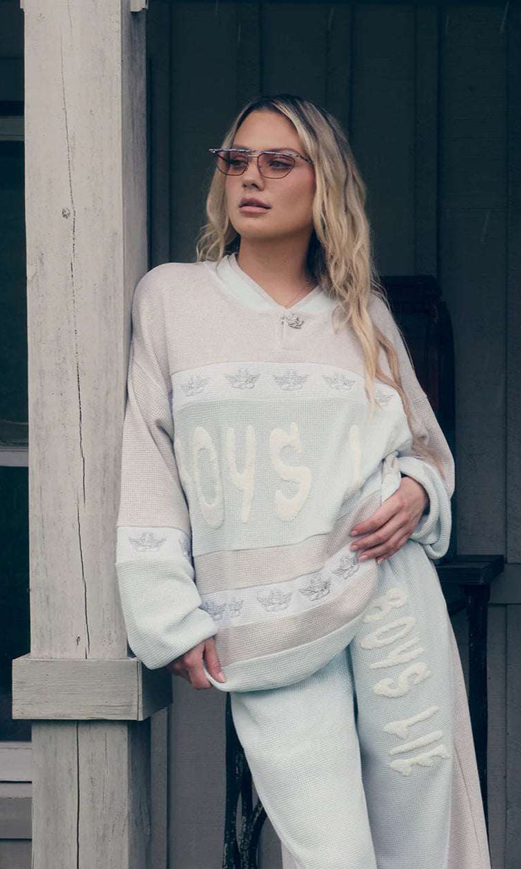 Boys Lie Blue Private School Rider Crewneck