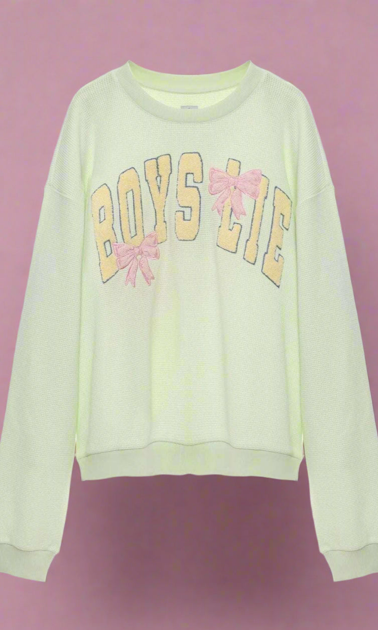 Boys Lie Bows Kara Crewneck Sweater