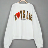 Boys Lie Caitlyn Coded Kara Crewneck Sweater Sweater by Boys Lie as seen on celebrities