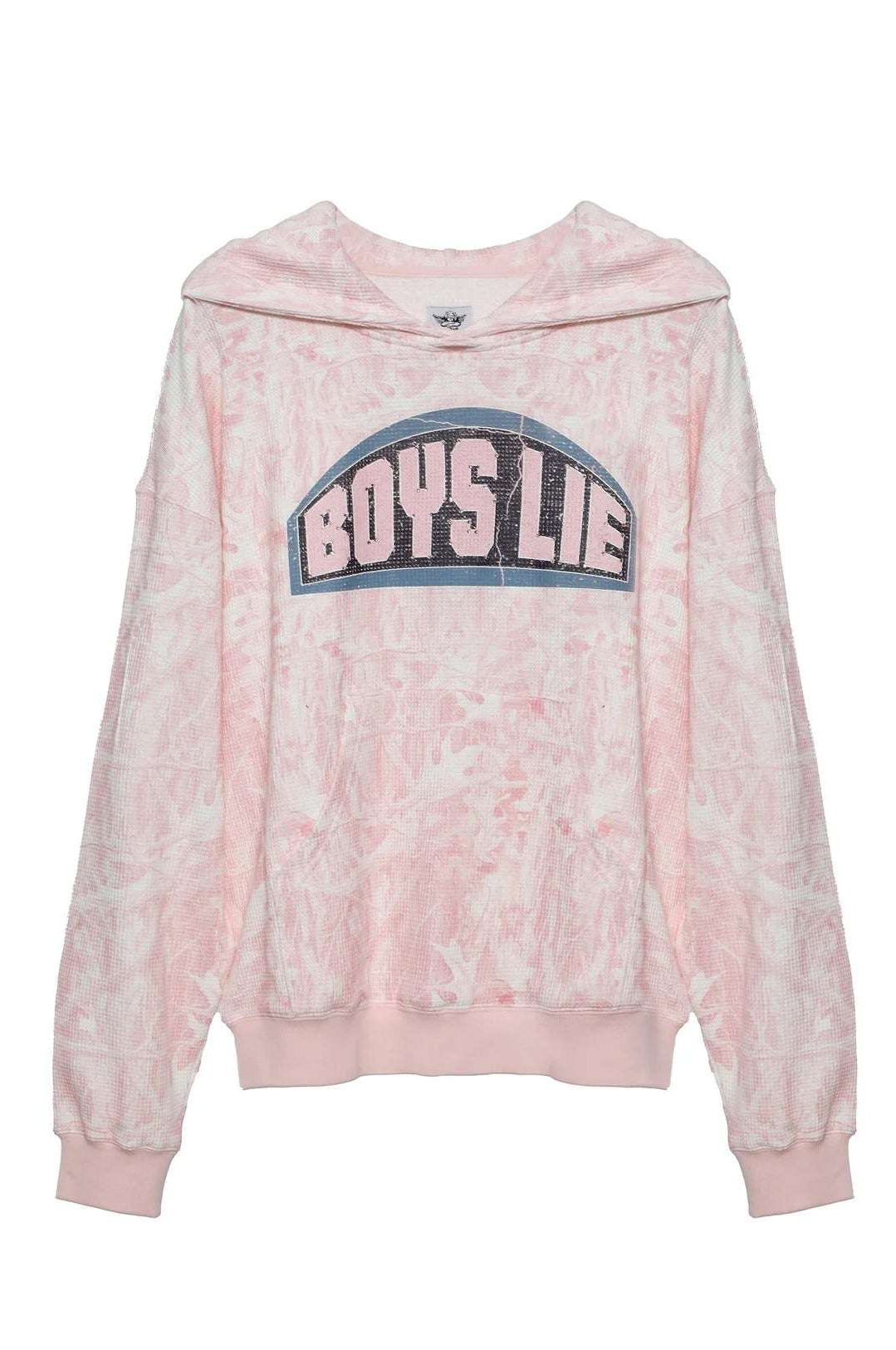 Boys Lie Let Love Guide My Way Rhinestone Racer Hoodie