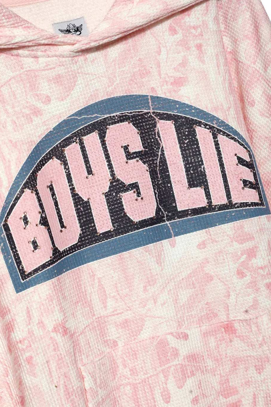 Boys Lie Let Love Guide My Way Rhinestone Racer Hoodie
