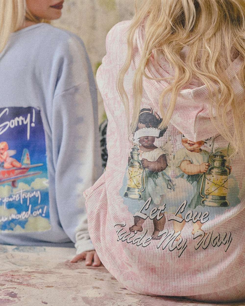 Boys Lie Let Love Guide My Way Rhinestone Racer Hoodie