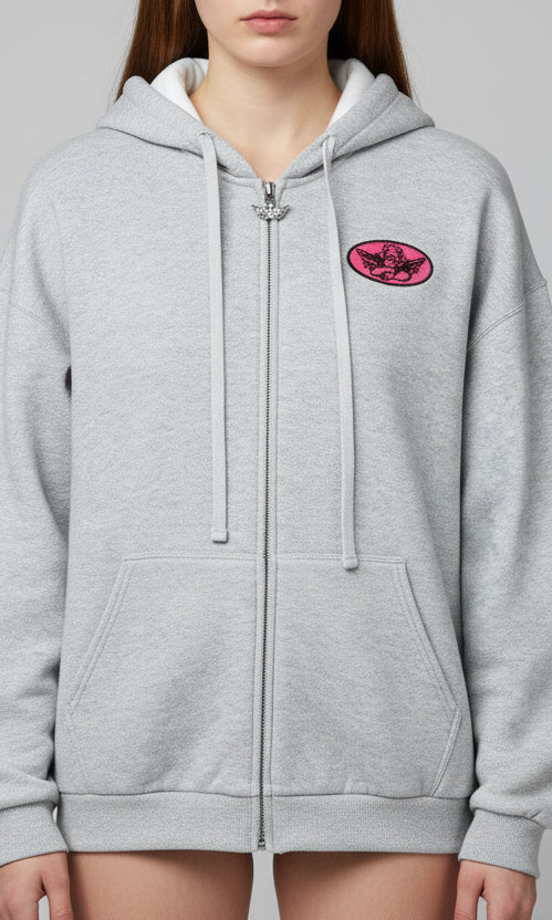 Boys Lie Cupids Club Harley Zip Up Sweater