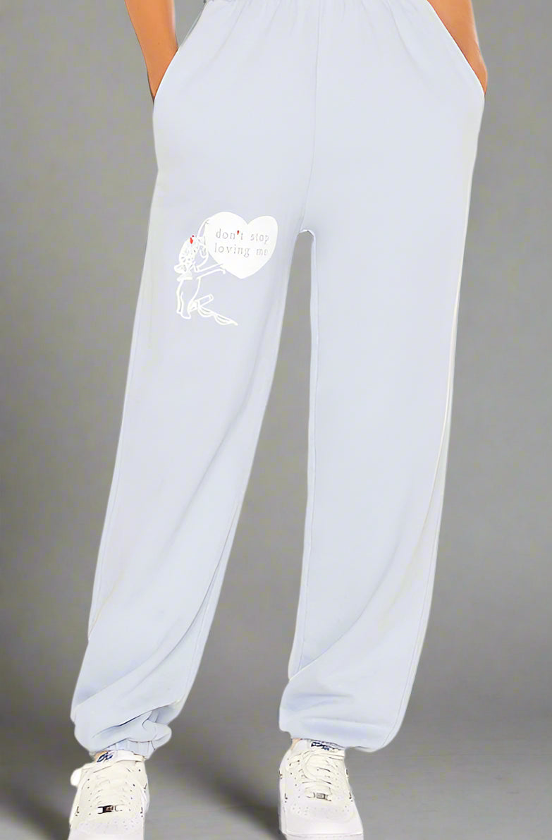 Boys Lie Dont Stop Loving Me Sweatpants Sweatpants by Boys Lie as seen on celebrities