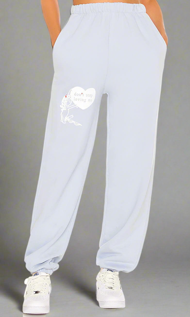 Boys Lie Dont Stop Loving Me Sweatpants Sweatpants by Boys Lie as seen on celebrities