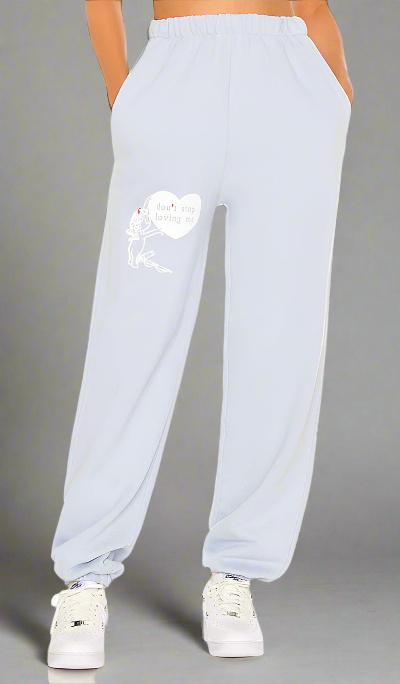 Boys Lie Dont Stop Loving Me Sweatpants Sweatpants by Boys Lie as seen on celebrities