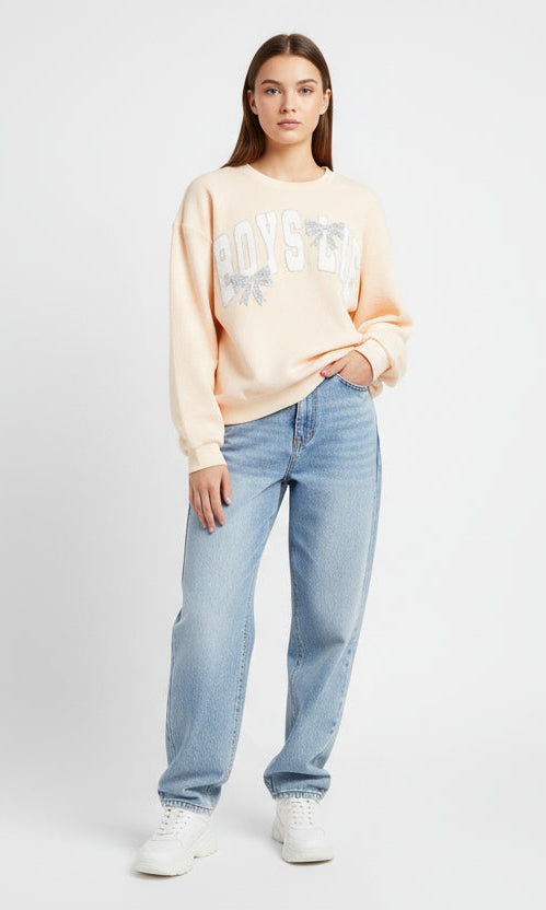 Boys Lie Sunshine & Rainbows Kara Crewneck Sweater