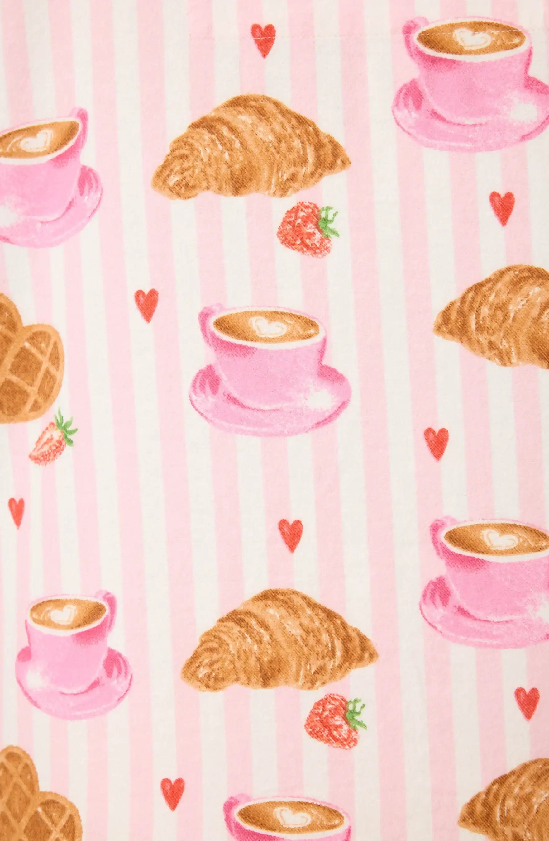 PJ Salvage Brunch Club Breakfast 3-Piece Flannel PJ Set