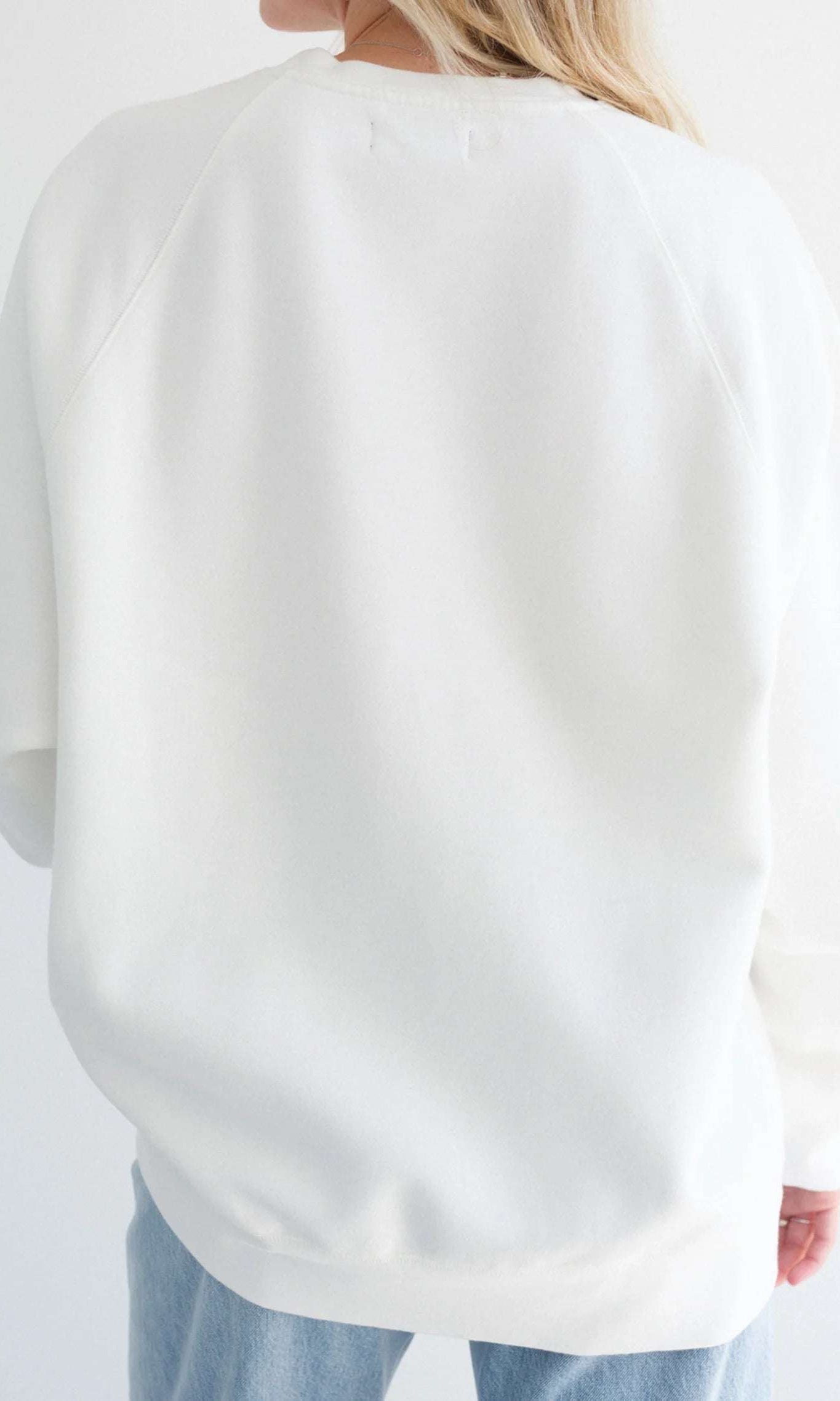 Brunette The Label "Blonde" Varsity Hair Colour Not Your Boyfriend's Crew Sweater