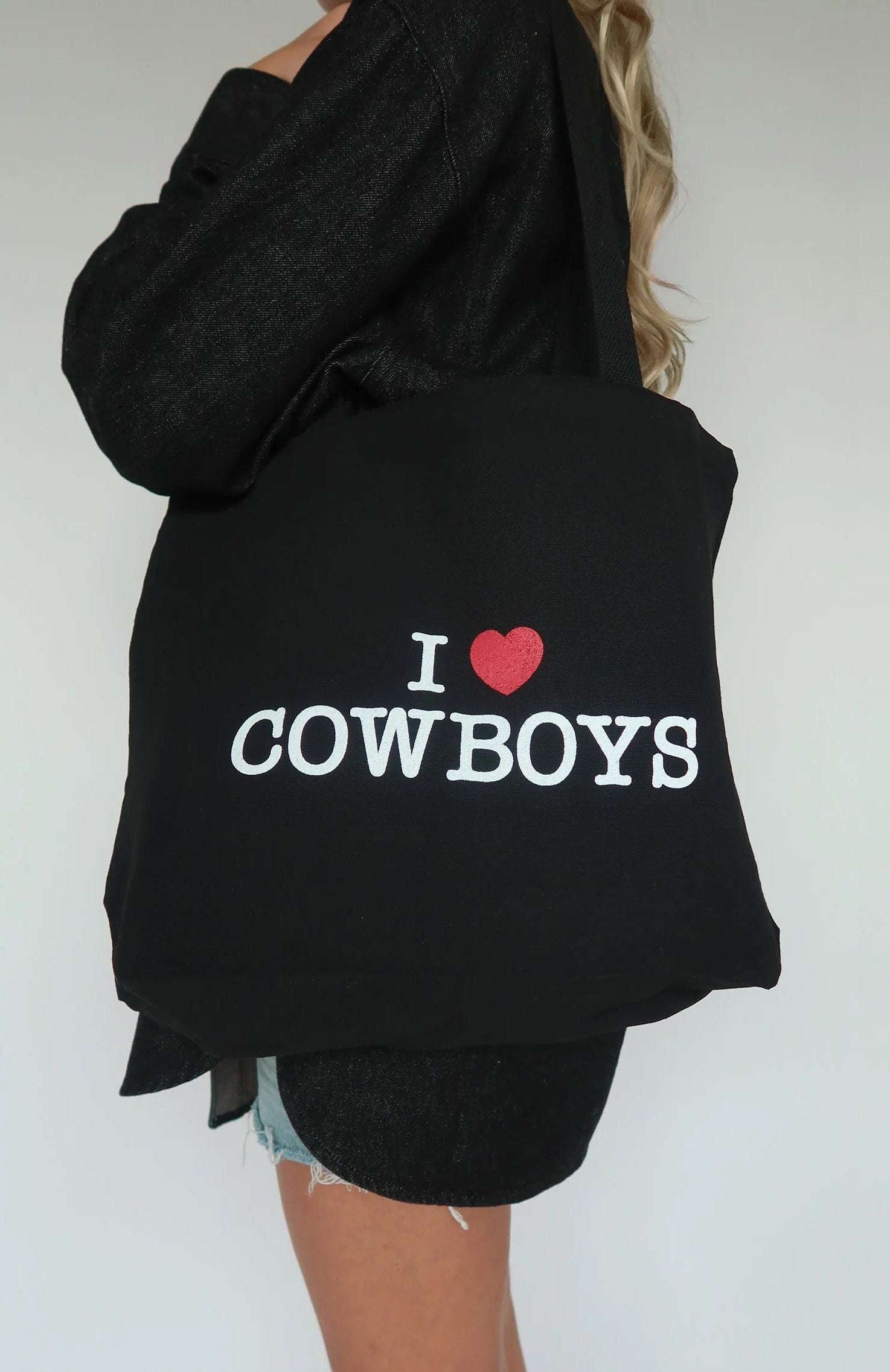 Brunette The Label "I Love Cowboys" Tote Bag