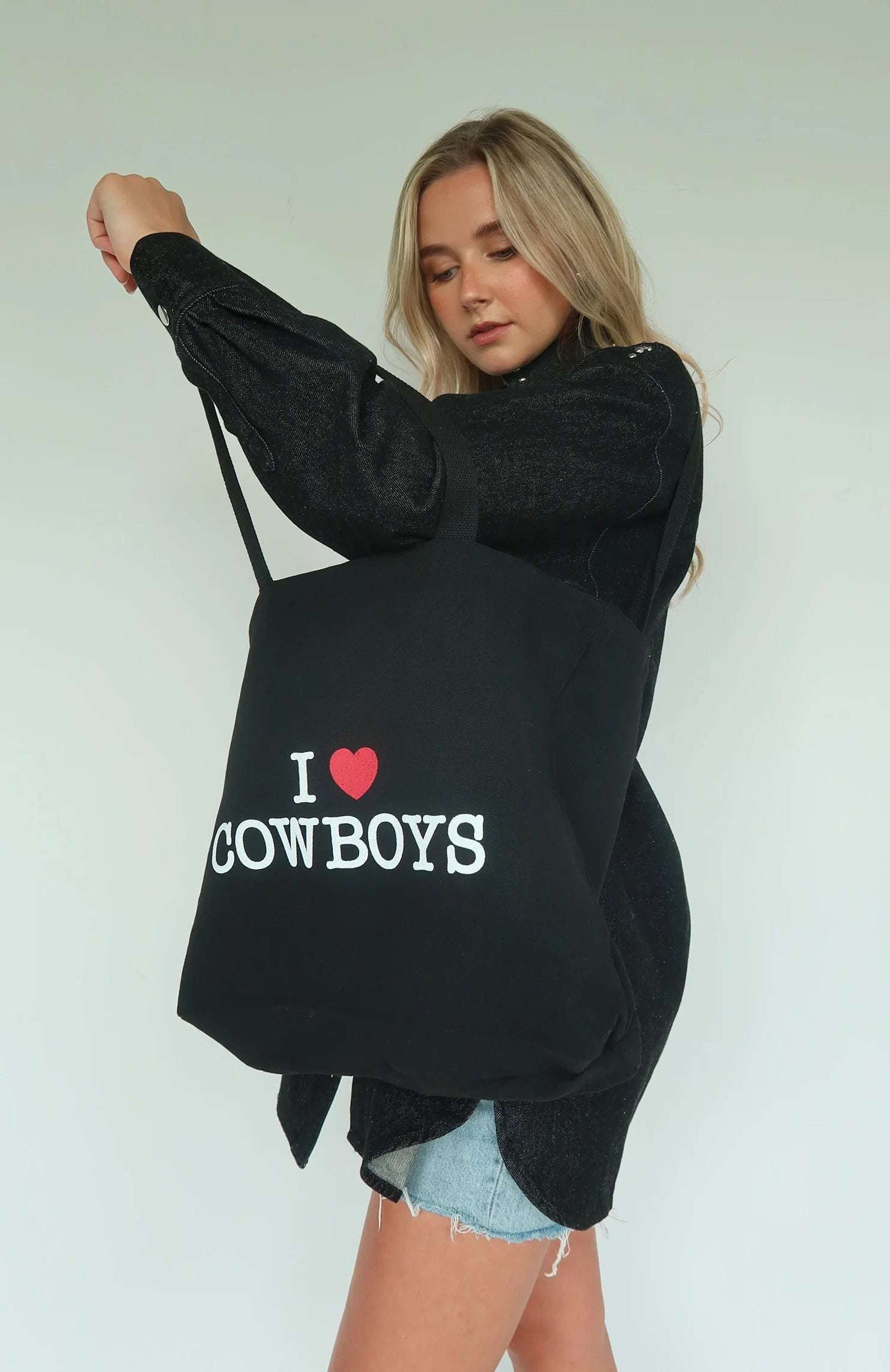 Brunette The Label "I Love Cowboys" Tote Bag