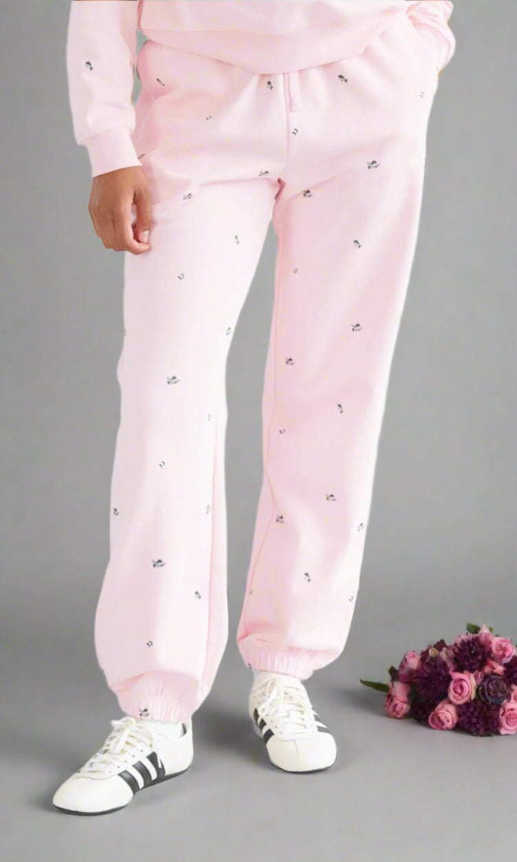 Brunette The Label "Be Kind" All Over Floral Oversized Joggers