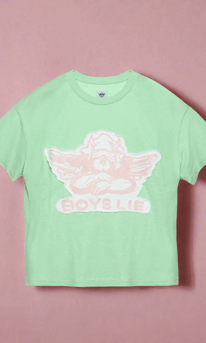 Boys Lie Stitch Me Up Boyfriend Tee