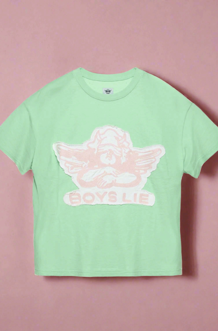 Boys Lie Stitch Me Up Boyfriend Tee