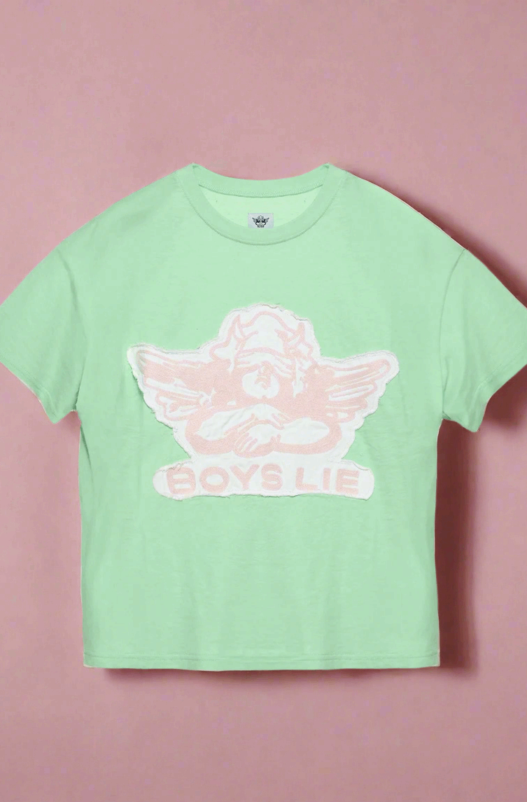 Boys Lie Stitch Me Up Boyfriend Tee