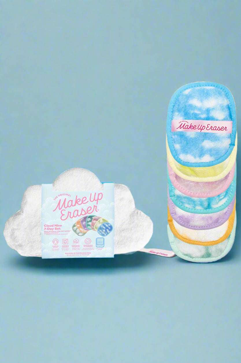 Cloud 9 7-Day MakeUp Eraser Set & Cosmetic Bag Beauty Product by Makeup Eraser as seen on celebrities