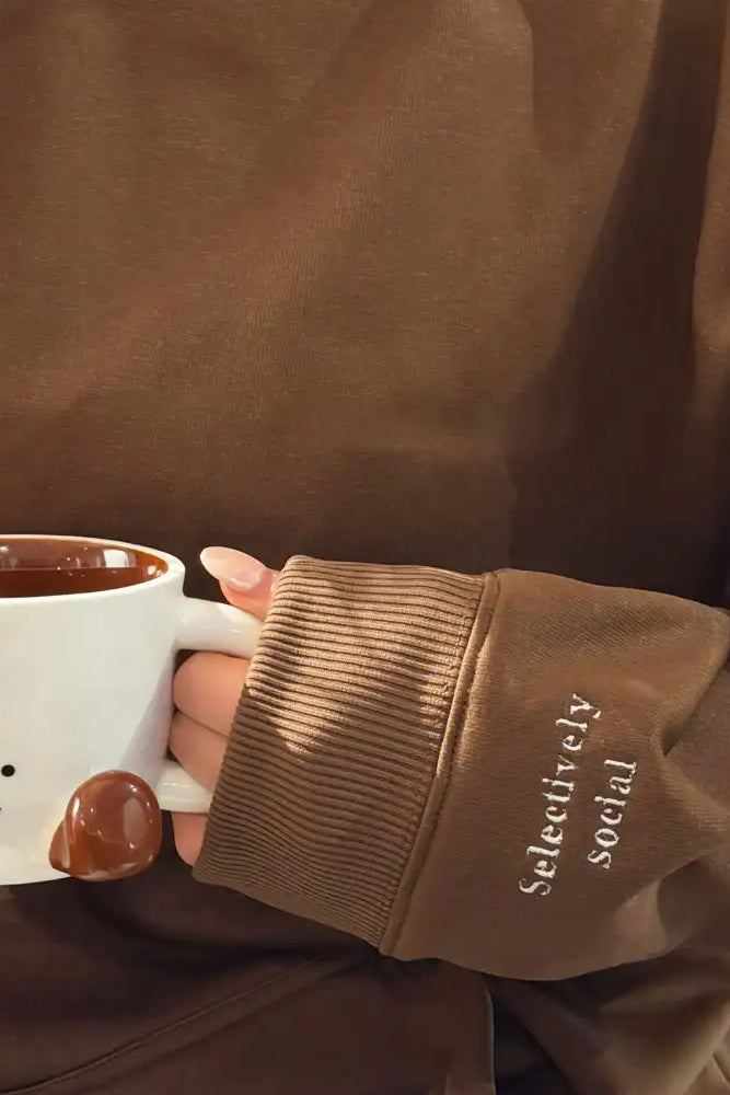 Coconut Lane Feelings "Selectively Social" Hoodie