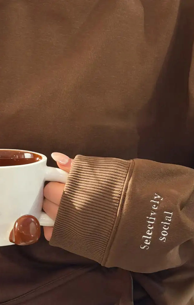 Coconut Lane Feelings "Selectively Social" Hoodie