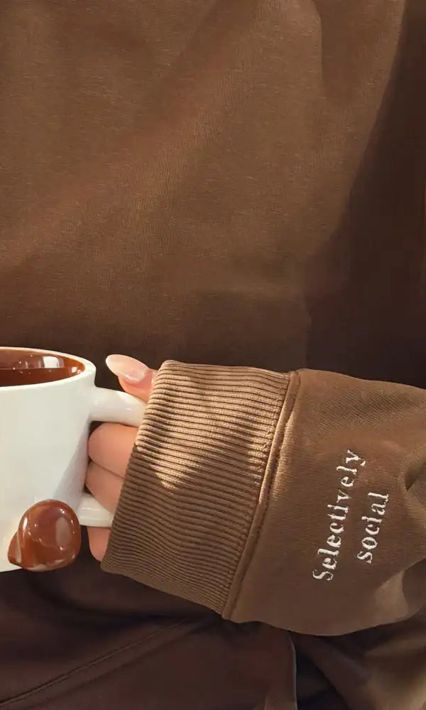 Coconut Lane Feelings "Selectively Social" Hoodie