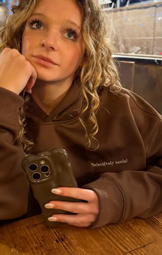 Coconut Lane Feelings "Selectively Social" Hoodie
