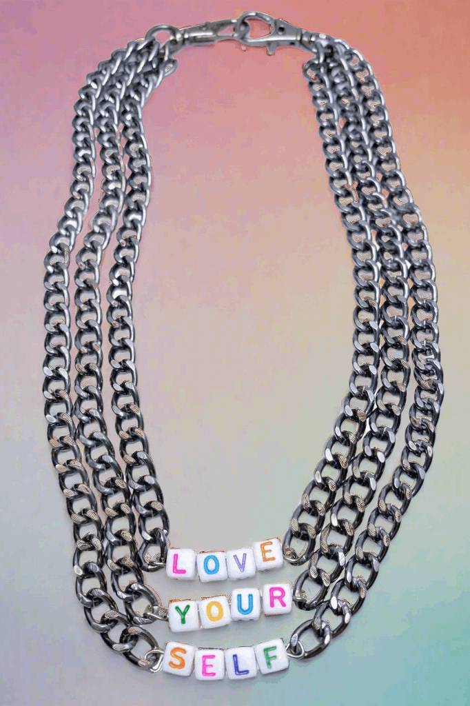 Trixy Starr Love Your Self Necklace Necklace by Trixy Starr as seen on celebrities