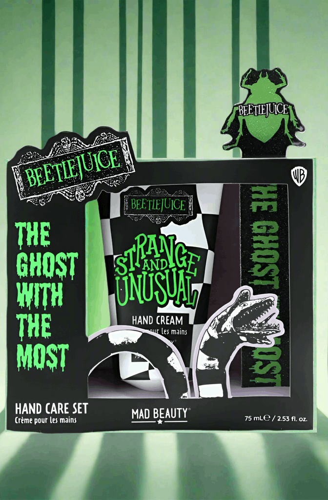 Warner Brothers Beetlejuice Hand Care Set Hand Cream by Mad Beauty as seen on celebrities
