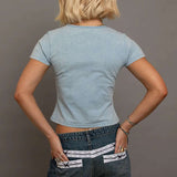 Daisy Street Gilmore Girls Washed Baby Tee T-Shirts by Daisy Street as seen on celebrities