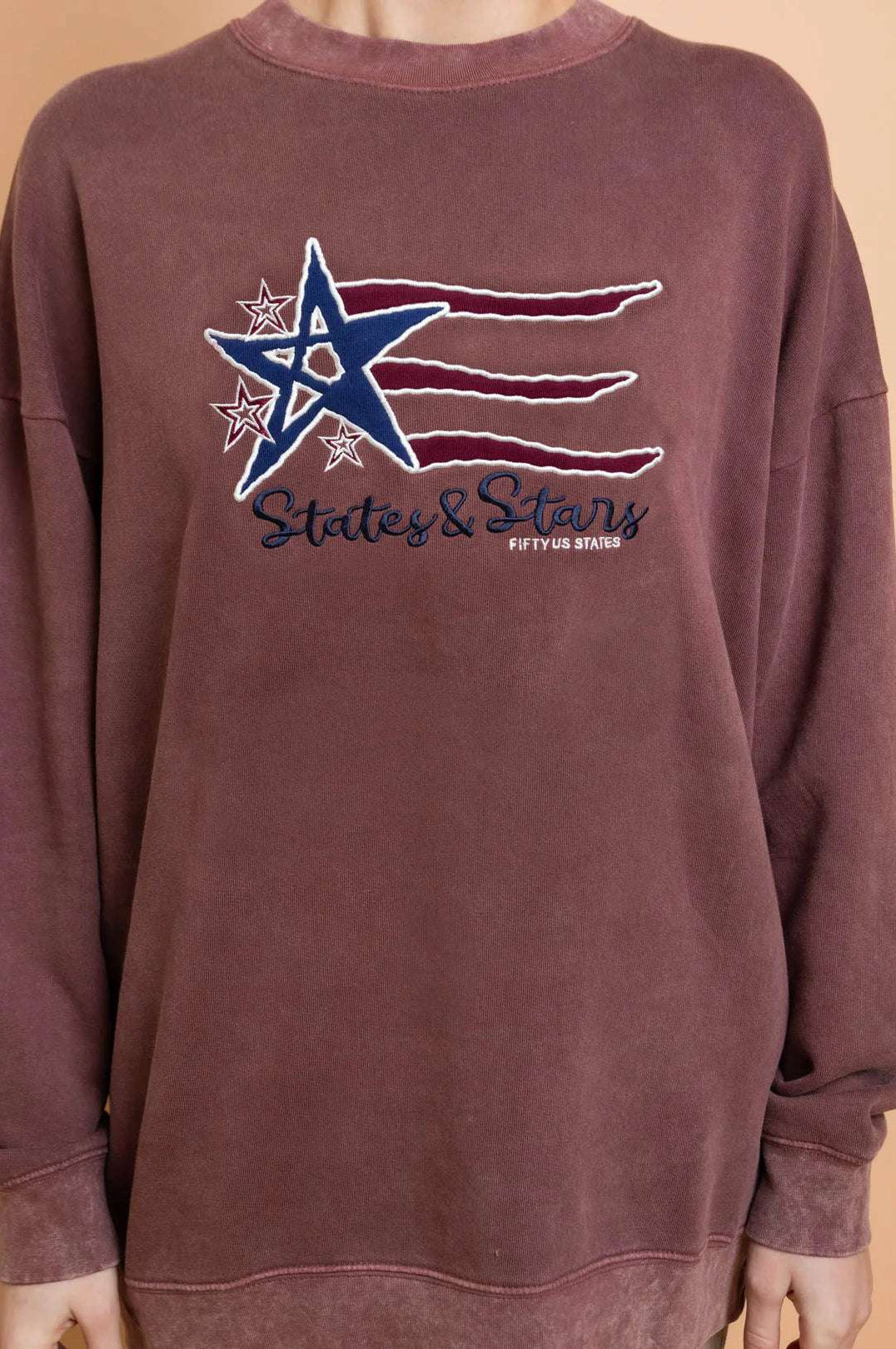 Daisy Street States and Stars Vintage Sweater Sweater by Daisy Street as seen on celebrities