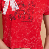 Daisy Street Youth Snow Washed Baby Tee T-Shirts by Daisy Street as seen on celebrities