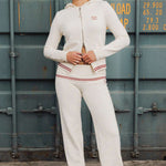 Daisy Street x Paul Frank Fold Over Flared Knit Trousers Sweatpants by Daisy Street as seen on celebrities