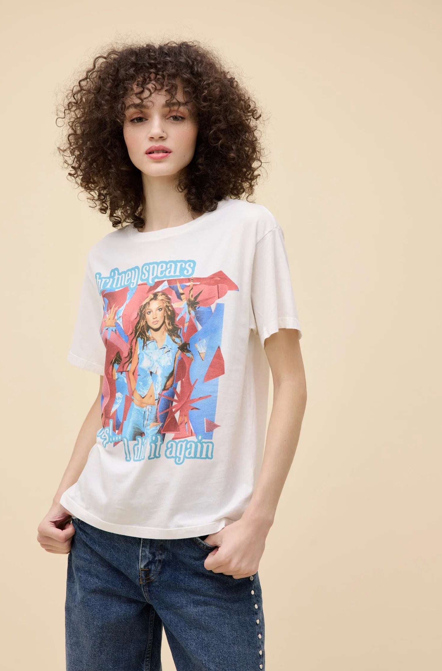 Daydreamer LA Britney Spears Oops I Did It Again Boyfriend Tee T-Shirt by Daydreamer LA as seen on celebrities