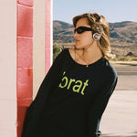 Daydreamer LA CHARLI XCX Brat Long Sleeve Tee T-Shirt by Daydreamer LA as seen on celebrities