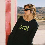 Daydreamer LA CHARLI XCX Brat Long Sleeve Tee T-Shirt by Daydreamer LA as seen on celebrities