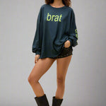 Daydreamer LA CHARLI XCX Brat Long Sleeve Tee T-Shirt by Daydreamer LA as seen on celebrities