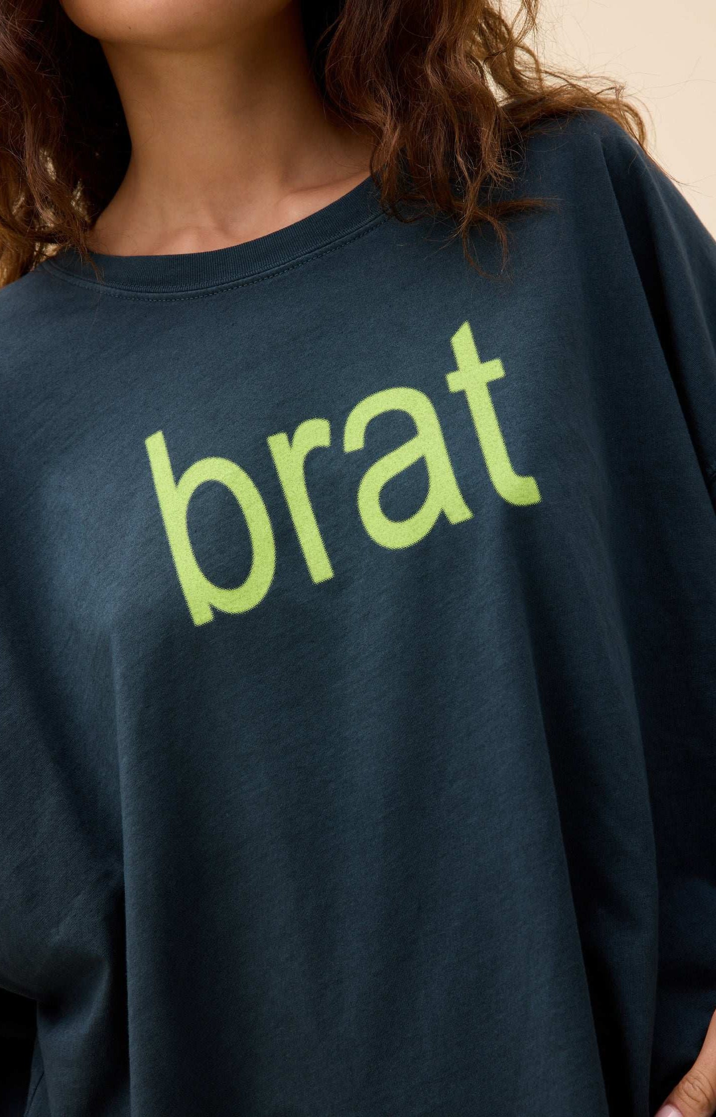 Daydreamer LA CHARLI XCX Brat Long Sleeve Tee T-Shirt by Daydreamer LA as seen on celebrities