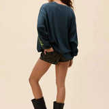 Daydreamer LA CHARLI XCX Brat Long Sleeve Tee T-Shirt by Daydreamer LA as seen on celebrities