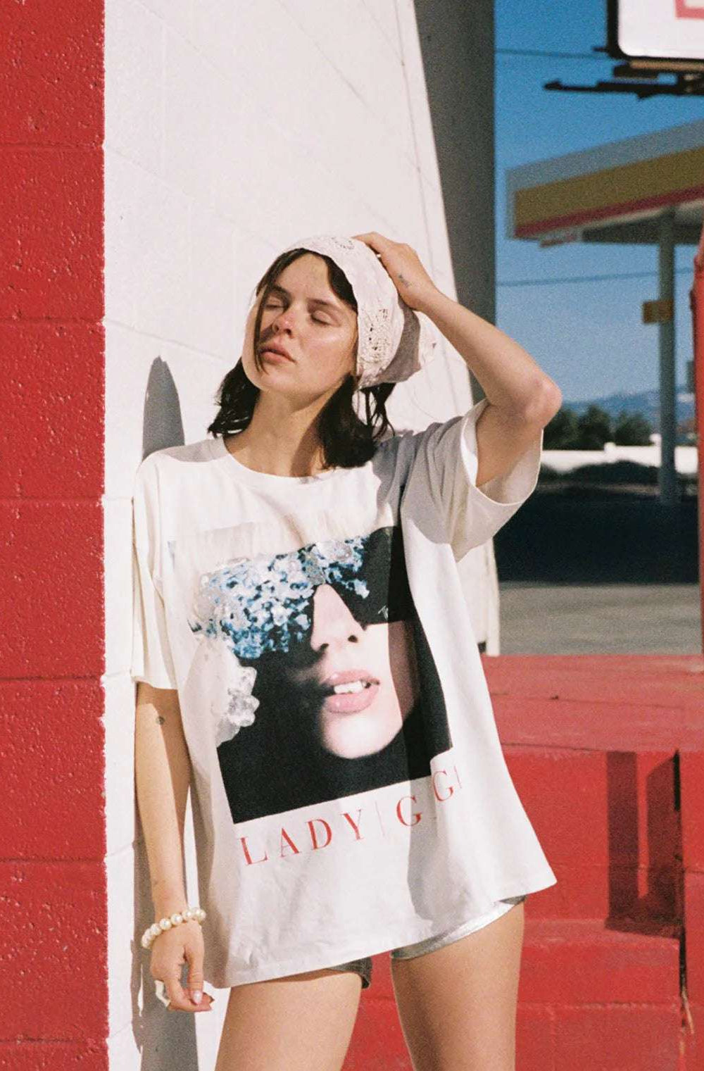 Daydreamer LA Lady Gaga The Fame Merch Tee T-Shirt by Daydreamer LA as seen on celebrities